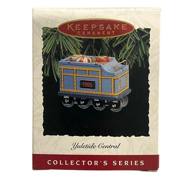 Yuletide Central 1995 Candy Coal Car Hallmark Ornament - Picture 1 of 2